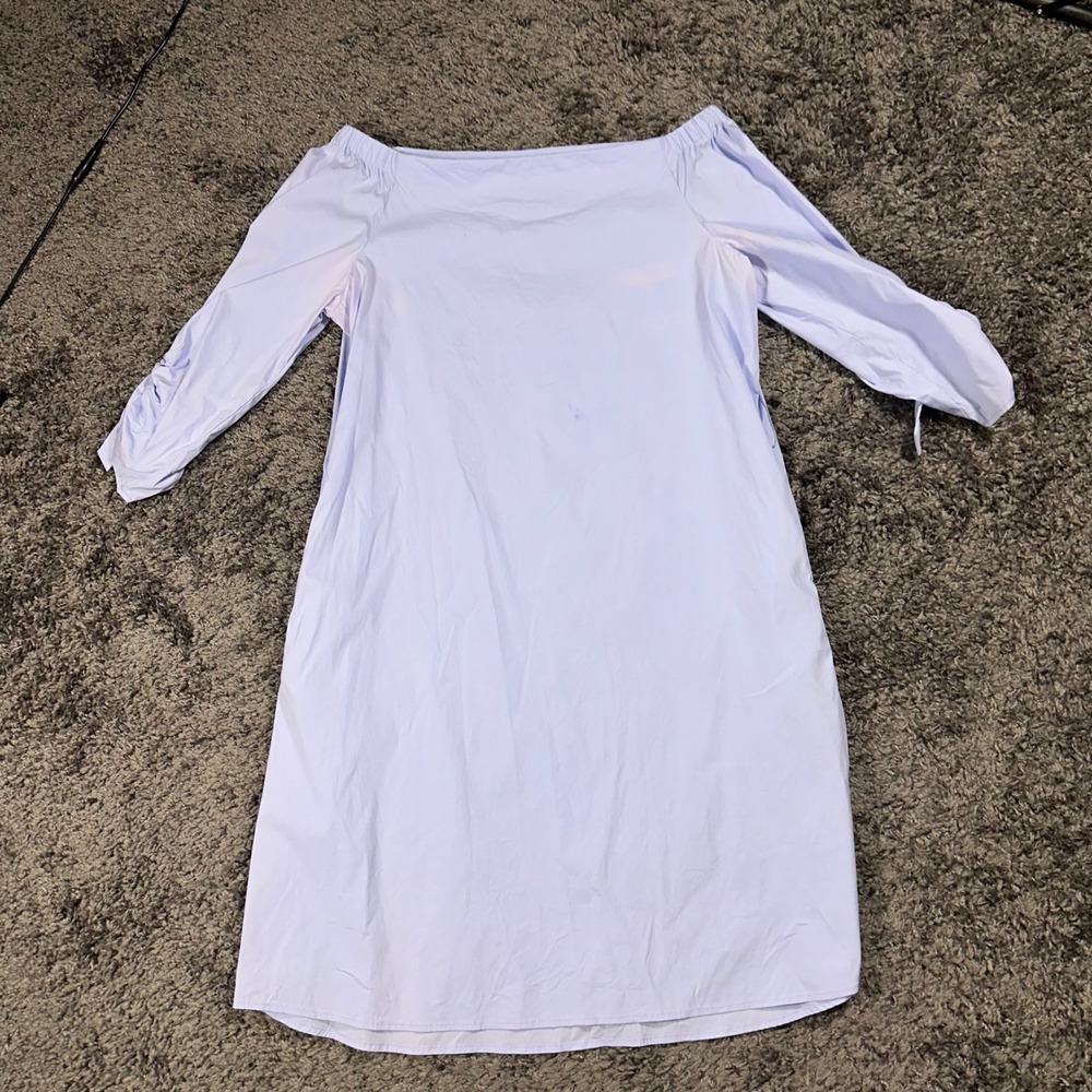 J.McLaughlin Off Shoulder Dress 3/4 Sleeve Casual Chic Dress Size‎ M